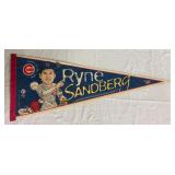 Vtg. Chicago Cubs Ryne Sandberg Pennant