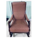Victorian-Style Gooseneck Rocking Chair