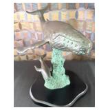 Humpback Whale & Calf Bronze Sculpture Display