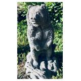 Concrete Bear Statue Garden Art