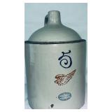 Antique 5-Gallon Red Wing Union Stoneware Jug