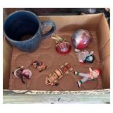 Christmas Ornaments, Blue Coffee Cup