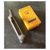 Dewalt Drill Bits, Stanley Surform rasp (plane)