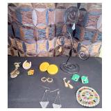 10 Piece Fashion Jewelry & Jewelry Holder Lot