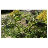 Green Painted Planter Pot Garden Item