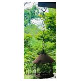 Vintage Hanging Metal Bird Feeder