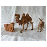 3 Fontanini Polymer Resin Hand-painted Figurines