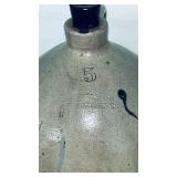 Antique  'POTTERY WORKS' 5-Gallon Stoneware Jug