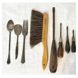 VTG Herb Markers, Drafting Brush & Screwdrivers