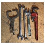 C-Clamp Vice Grip, Wrenches etc