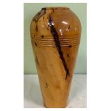 Beautiful Locally Handcrafted Burl Wood Vase