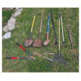 9 Various Digging & Cutting Implements