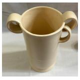 Vtg Erphila Czechoslovakia Double Loop Handle Vase