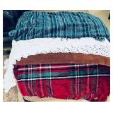 3 Lap Throw & CrochetTable Cloth