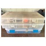 3 Large Tackle Boxes