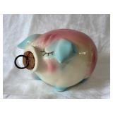 Vtg. Hull Pottery 'Corky Pig' Piggy Bank