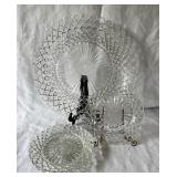 Anchor Hocking Waterford 'Waffle' Sandwich Plates