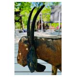 Metal Goat Garden Art