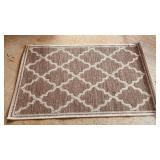 Tan & Cream Entry Door Rug