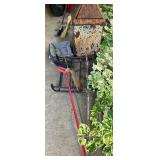 Brooms, Pet Bed, Vintage Trash Can, Yard Items