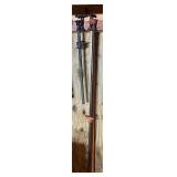 2 Pony pipe clamp fixtures mounted pipes