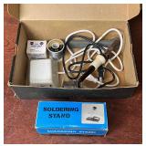 Soldering Stand, Iron and Supplies