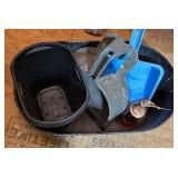 Trash Can, Dust Pans, Metal Storage Bin