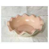 VTG Erphila Czech Pottery Pearl Pink & White Bowl