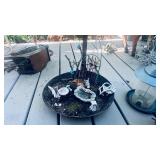 Large Metal Ladle Yard Art