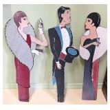 Vintage Art Deco Style Wooden Cutouts