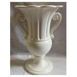 Vtg. Erphila Czechoslovakia White Ornate Vase