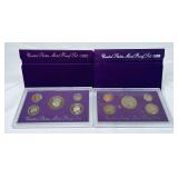 1989 and 1990 United States Mint Proof Set