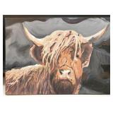 ï¿½Highland Cowï¿½ Print on Canvas By Patricia Pinto