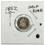1852 Seated Liberty Half Dime