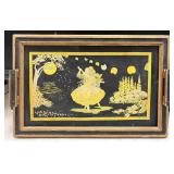 Art Deco Tray w/ Illustration ï¿½Moon of Delightï¿½
