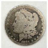 1881-O Morgan Silver Dollar