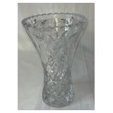 Vintage Bohemian Crystal Flower Vase