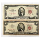 2 Red Seal $2 Bills