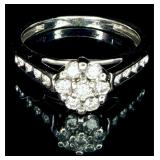 10K Gold Genuine Diamond Ring