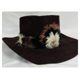 Vintage Longhorn Brand Cowboy Hat Medium