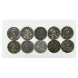 10 1943 Steel Pennies