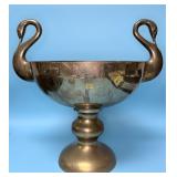 Decorative Brass Swan Bowl