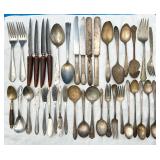 VTG & Antique Stainless & Silver Plate Flatware