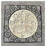 Wall Plaque Grillwork w/Plaster Motif Design