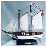 Collectible Model Sailboat 'Western Union'