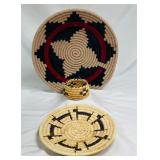 3 Handwoven Decorative Baskets
