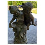 Plaster Yard Playful Cherubs