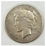 1927 Peace Silver Dollar