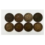 8 Indian Head Pennies