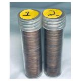 2 Rolls of Pennies 96 Coins